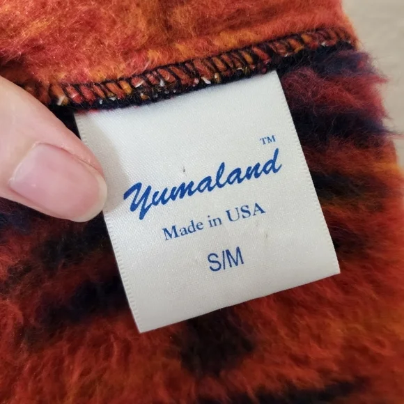 Vintage Yuumaland Colorful Tie-Dye Fuzzy Jacket S/M - Picture 4 of 6